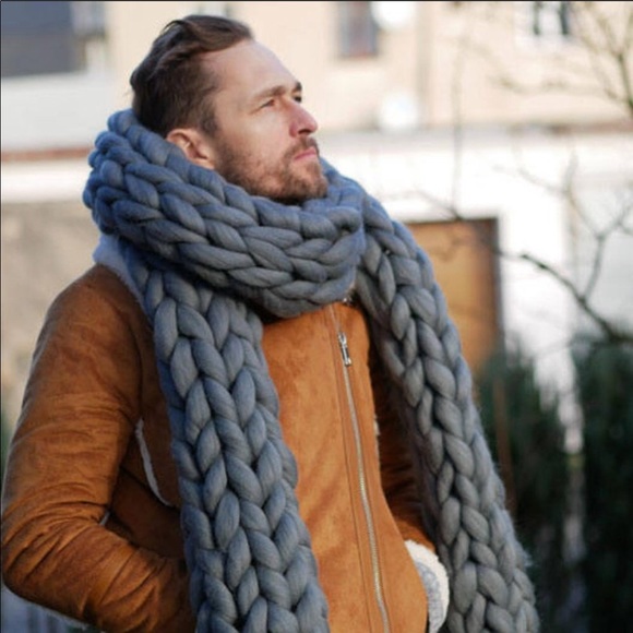 🔥 FINAL DROP! NWT - Jain Shawls Burgundy Handmade Chunky Scarf - Picture 2 of 5